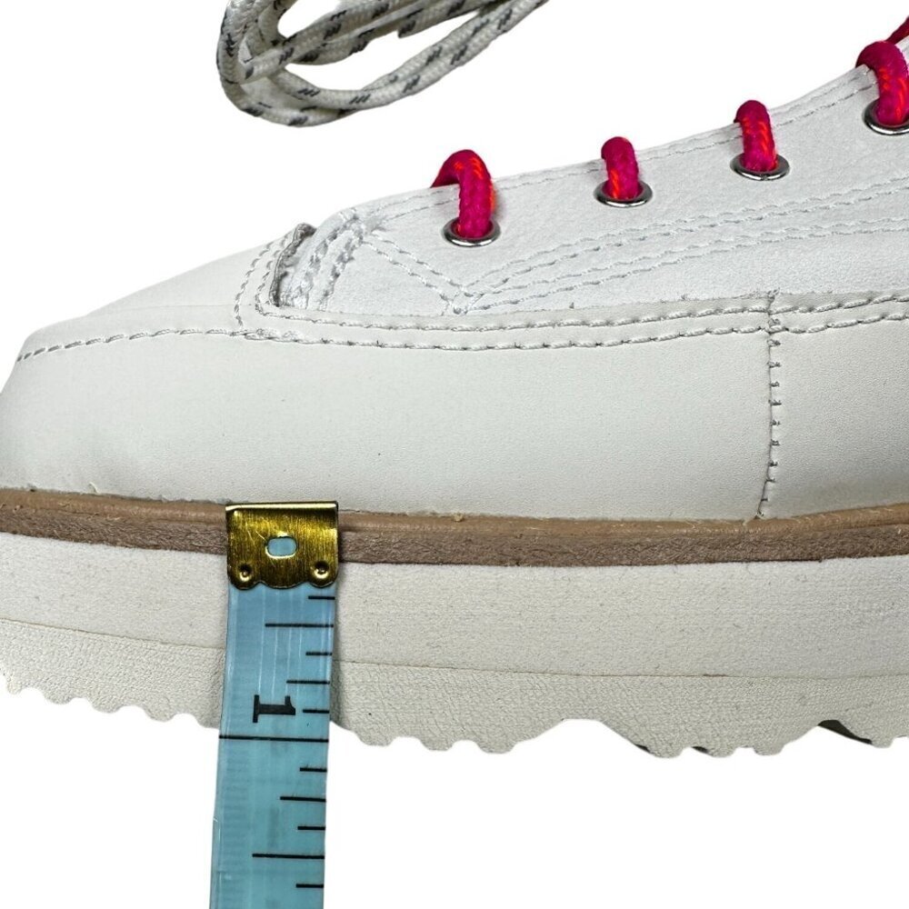 Converse Chuck Taylor All Star Shoes Womens Size 10 White Leather High Top Boots - Picture 12 of 16